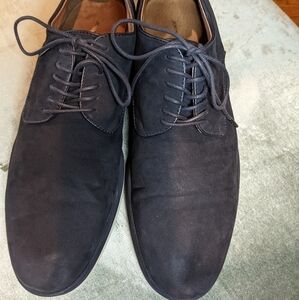JOHN Varvatos Blue Suede Oxford Shoes 9M